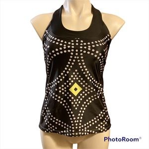 Moxie cycling racerback tank with zippered compartments